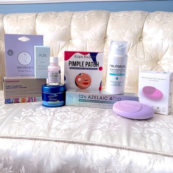 Brand New Acne Lot Silicone Facial Cleansing Device Pimple Patches Moisturizer - Picture 2 of 11